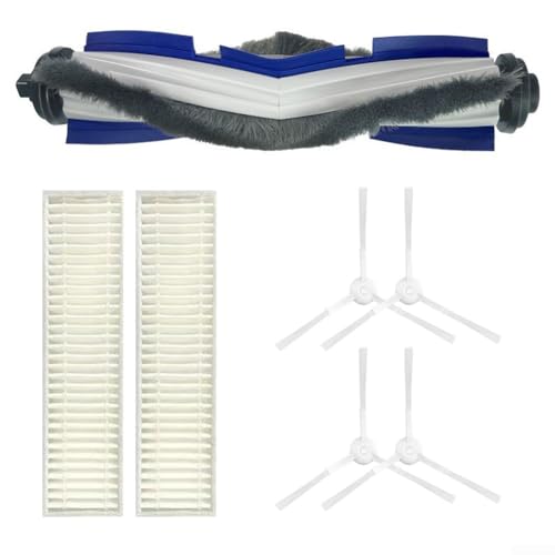 Staubsaugerrollenbürste Seitenbürste Filter-Kit Ersatzteile für Rowenta ZR740003 Explorer 60 Serie Roboterstaubsauger Zubehör von Drhomeam