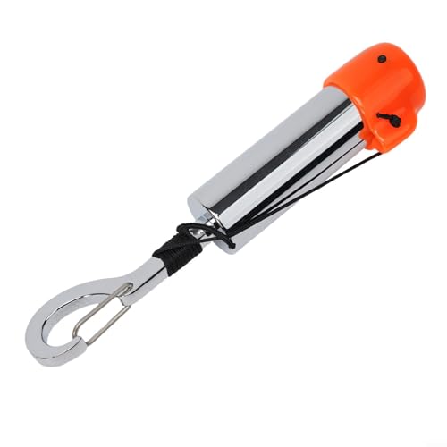 Tauchrassel, Tauchen Sicherheit Tank Rassel Signal Glocke, Edelstahl-Tauchsignal, Shaker Rassel, Rassel und Geräuschmacher für Tauchzubehör (orange) von Drhomeam