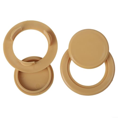 Terrassenschirm-Loch für Ring und Kappe für Gartentische, aus PVC-Kunststoff, passend für 5,1 cm Lochdurchmesser, schützt die Tischplatte und stabilisiert Stangen (15 Stück) von Drhomeam