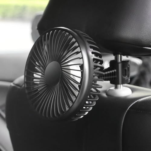 USB-betriebener Auto-Ventilator mit 360-Grad-Drehung und kompaktem Design für einfachen Transport (Halterung) von Drhomeam