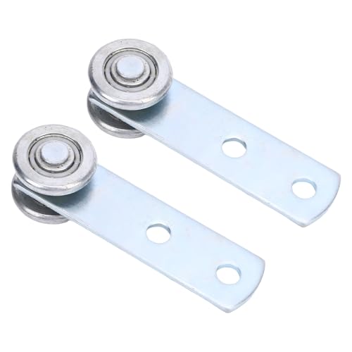 2 Wheel Trolley Assembly Rollers Two Bearing Metal Rollers Smooth Sliding Design Heavy Duty Durable for Truck Garage Pulley System Hoist System von DriKou