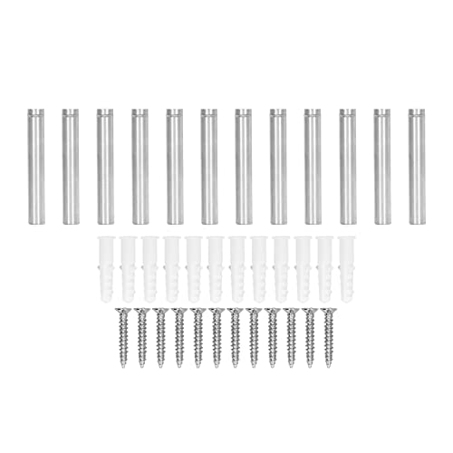 DriKou 12 Set Zeichen Abstandsschraube 12x80mm Edelstahl Montage Glas Hardware Werbung Schraube Kit Heimgebrauch DriKou 12 Set Zeichen Abstandsschraube 12x80mm Edelstahl Montage Glas Hardware Werbung Schraube Kit Heimgebrauch von DriKou