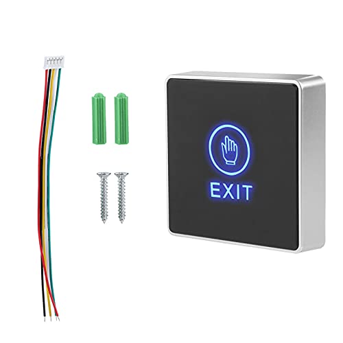 DriKou Door Touch Exit Release Unlock Button Switch Panel LED Light for Door Access Control System Door Exit Button von DriKou