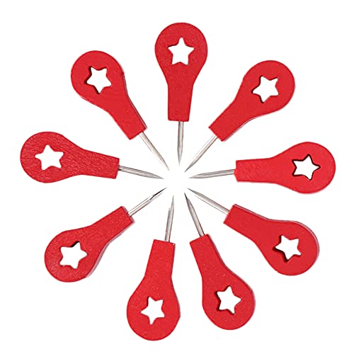 DriKou Red Push Pins, Arrow Map Shape Thumb Tack Fixing Accessories School Stationery for Cork Board Bulletin Wall Craft Office Home Supplies 40Pcs von DriKou