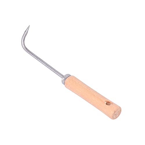 DriKou Root Hook Root Rake Bonsai Tool, Manganese Steel Soil Loosening Tool for Gardening Potted Landscape with Ergonomically Shaped Wooden Handle 25cm 90g DriKou Root Hook Root Rake Bonsai Tool, Manganese Steel Soil Loosening Tool for Gardening Potted Landscape with Ergonomically Shaped Wooden Handle 25cm 90g von DriKou