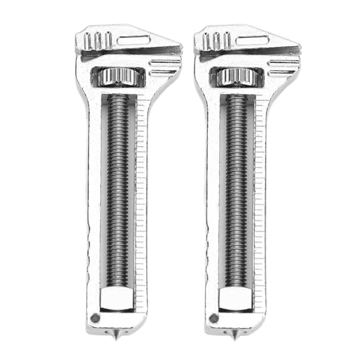 Drikou 2PCS Mini Multitool -Schraubenschlüssel, einstellbare kompakte multifunktionale Flaschenöffnerschlüssel für tägliche Vorbereitungs -Rucksack -Camping -Wanderungen von DriKou