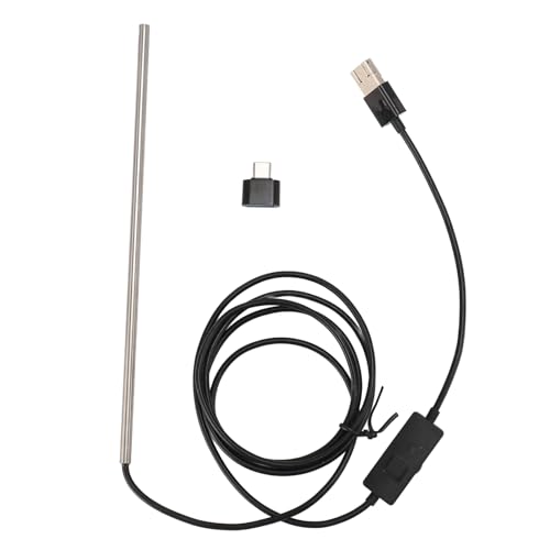Drikou 3 in 1 Endoskopinspektionskamera, Industrial Boorescope HD -Kamera IP67 720p USB Typ C USB -Endoskop mit 6 LEDs für Telefontablette 4.9ft (5,0 mm) von DriKou