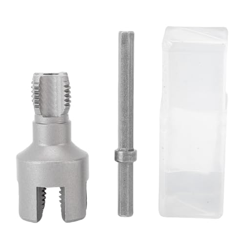 Drikou G1/2 interner externer Rohrgewinde, PVC Pipe Threader Kit 40CR Legierung Stahl Multifunktionales Rohrgewinde -Kit zur Reparatur von Rohrleitungen von DriKou