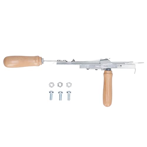 Drikou Manual Tufting Pistole, manuelle Teppich -Tufting -Waffe mit Holzgriff DIY Rostproofes Tufting -Werkzeug für Anfänger und Liebhaber von DriKou