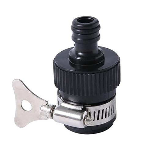 Drikou -Wasserhahnadapter, Gummi -Wasserhahn Universal -Stecker mit Metallklemme Griff für Hausgartenschlauch und Rasen von DriKou