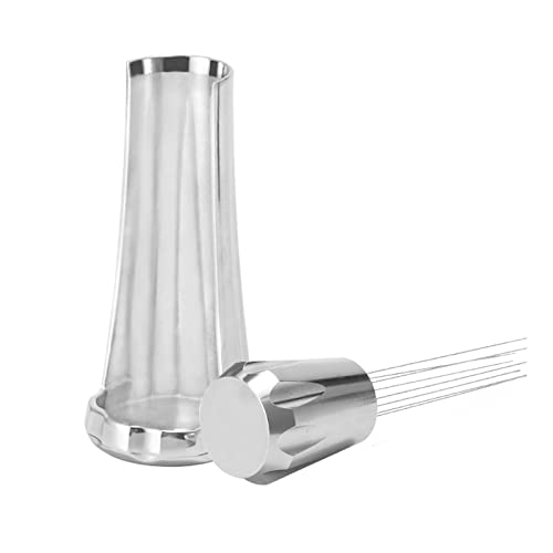 Nadel Kaffee Tamper, Espresso Nadel, Espresso verteiler Nadel, Kaffee Nadel verteiler, Espresso Rührerkzeug, 304 Edelstahlnadel Griff aus Aluminiumlegierung (Silver) von DriSubt