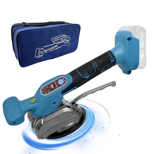 Fliesenvibrationsmaschine für Makita 18v, Fliesenleger-Vibrationsgerät mit 4,7" Saugnapf, 5 Gänge, einstellbare Geschwindigkeit, 60 kg Kapazität, geeignet für 39 * 39 Zoll und darunter (Bue) von DriSubt