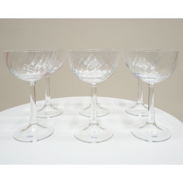 6er-Set Bacchus Trinkgläser aus mundgeblasenem Glas von Giuseppe Chigiotti, Driade von Driade