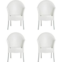 Driade - Lord Yo Gartenarmlehnstuhl, weiß RAL 9016 (4er-Set) von Driade