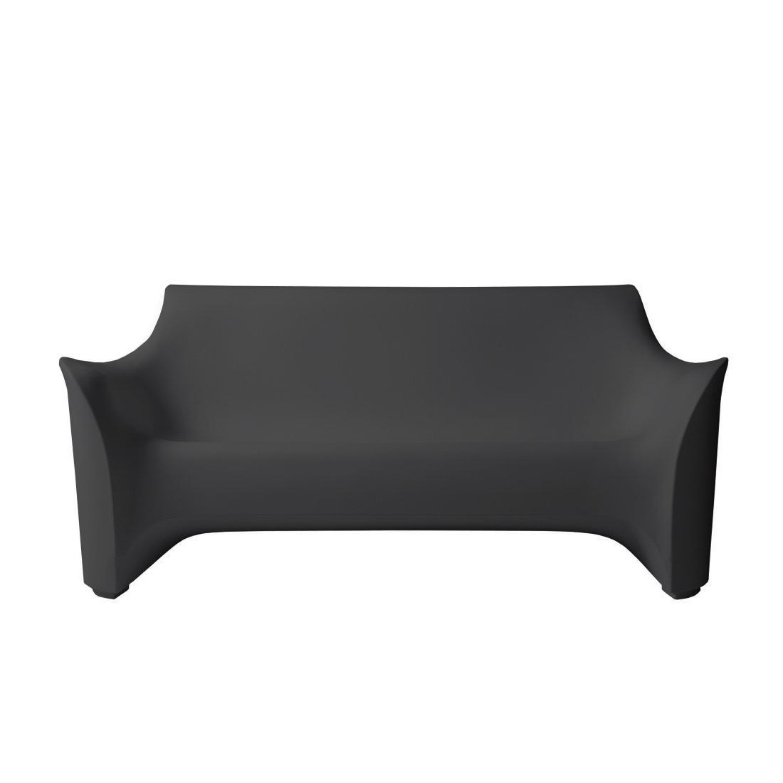 Driade - Tokyo Pop Outdoor Sofa - anthrazitschwarz/matt/BxHxT 177x76x78cm von Driade