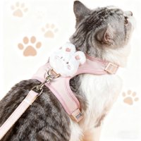 Ausbruchsicheres Katzengeschirr Und -Leine - Verstellbares Kätzchen-Spazierset Ausbruchsicheres Katzengeschirr Und -Leine - Verstellbares Kätzchen-Spazierset von DriblONE