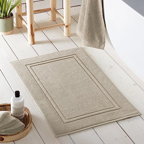 Drift Home - Abode Eco Badematte, 80% BCI-Baumwolle, 20% recyceltes Polyester, 50 x 80 cm, naturfarben von Drift Home