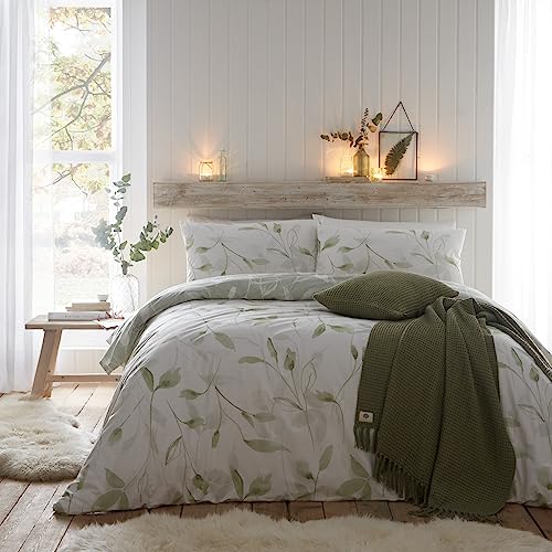 Drift Home - Eliza – Umweltfreundliches Bettbezug-Set – Super-King-Size-Bett Größe in Grün von Drift Home