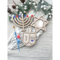 Diy Chanukka-Basteln, Chanukka-Kinder Basteln, Chanukka-Malerei Für Kinder, Chanukka-Aktivitäten, Süße Chanukka-Ideen Chanukka-Menora von DriftandLilac