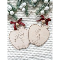 Weihnachtsgeschenk Für Lehrer, Benutzerdefinierte Ornament Zeichnung Ornament, Personalisierte Lehrer Geschenk, Weihnachtsverzierung, Niedliches von DriftandLilac