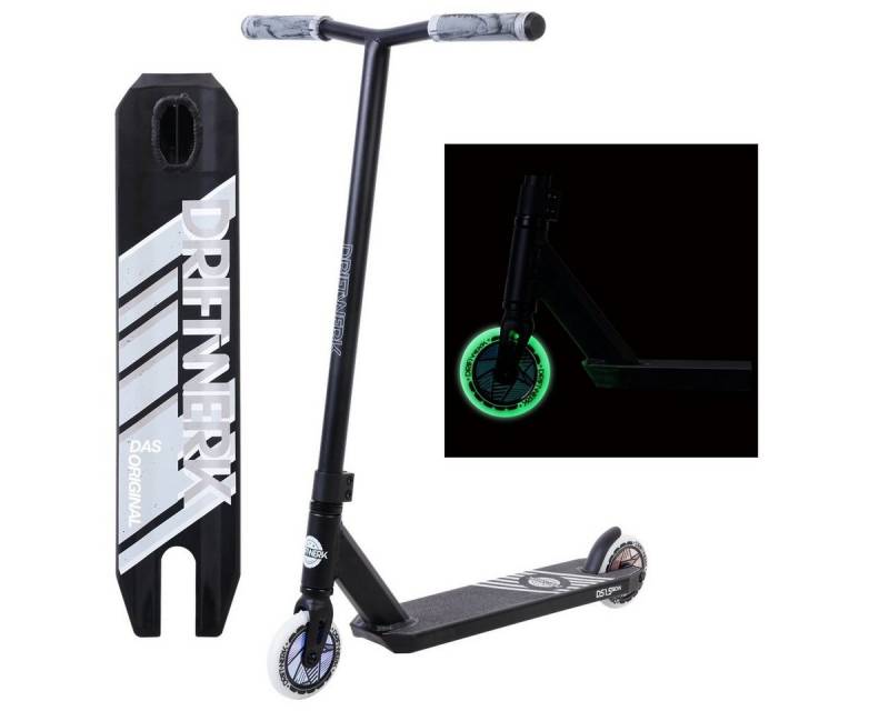 Driftwerk Stuntscooter Freestyle Kinderroller Tretroller DS1.5 Glow in The Dark, Räder leuchten im Dunkeln von Driftwerk