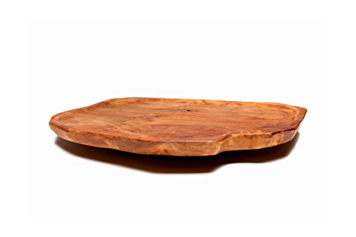 Driini Lazy Susan Drehteller aus Wurzelholz, rustikale Servierplatte, Käsebrett (30,5 cm) von Driini