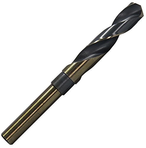 Drill America Black and Gold Hochgeschwindigkeitsstahlbohrer, reduzierter Schaft, (33/64 Zoll - 1-1/2 Zoll), Split Point 135 Grad, KFDRSD Serie, 1 in, 3-flach, 1 von Drill America