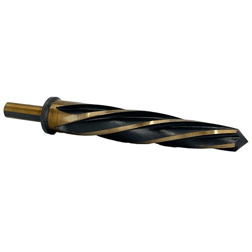 Drill America KFDRBSS7/8 7/8 Zoll Brücken-/Baureibahle mit 1,27 cm Schaft, schwarz und goldfarben, KFD-Serie Drill America KFDRBSS7/8 7/8 Zoll Brücken-/Baureibahle mit 1,27 cm Schaft, schwarz und goldfarben, KFD-Serie von Drill America