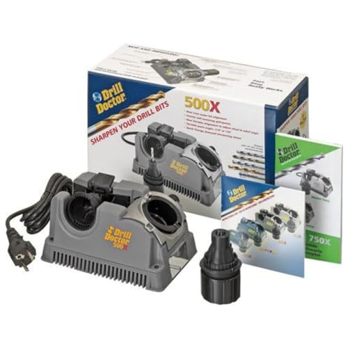DRILL DOCTOR Bohrerschärfer - DD500XI Bohrer Schärfgerät - Schleifmaschine für Bohrer - Bohrerschärfgerät Profi von Drill Doctor