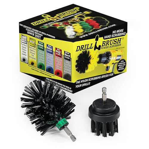 Drillbrush Bürsten BBQ Grill Reinigung 2 Stück Mini Size Black Ultra-Stiff Rotary Reinigungs Drill verwendet für Lodge Kamine, Öfen, Einbrenn-Lebensmittel und industrielle Anwendungen von Drillbrush