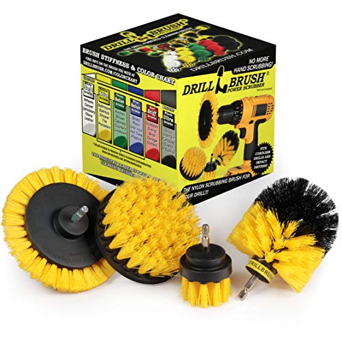 Drillbrush gelb - Duschreinigung Rotary Scrub Brush Kit - Power Brush Scrubber fur Badezimmer - Fugenreinigung Bohrmaschine Bürste - Rotary Scrub Brush Fliesenreiniger Bohraufsatz Drillbrush gelb - Duschreinigung Rotary Scrub Brush Kit - Power Brush Scrubber fur Badezimmer - Fugenreinigung Bohrmaschine Bürste - Rotary Scrub Brush Fliesenreiniger Bohraufsatz von Drillbrush