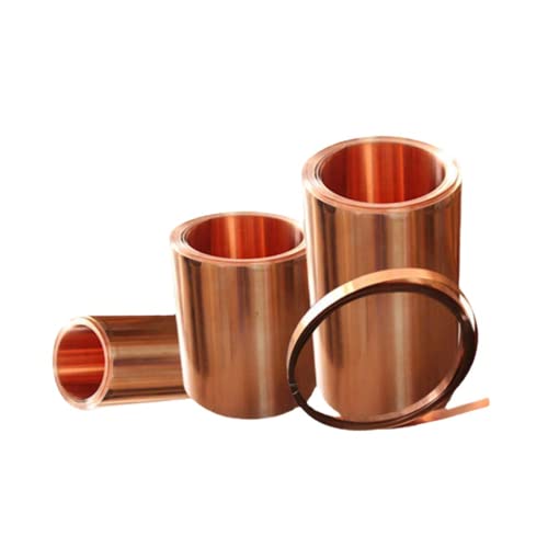 99,9% reines Kupferst reifen Kupfer folie Rolle 0,01-1mm x 5Meter/16,4 Fuß Kupfer blech für Handwerk, Stromkabel, Meter, Reparaturen, Elektro (0.5 * 25mm) von Drincoshow