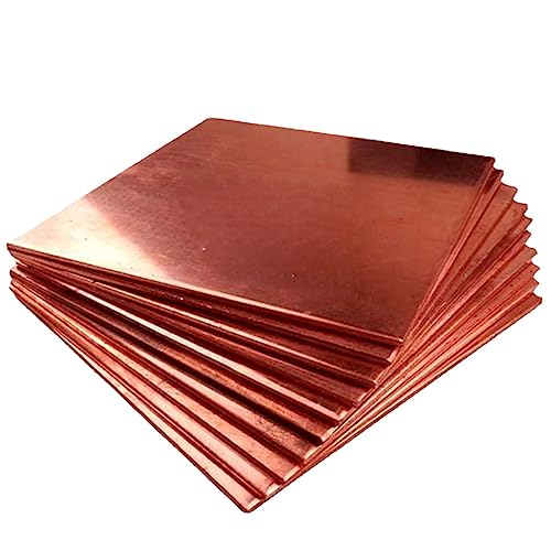 T2 Kupferplatte Kupfer metallplatte Rot Kupferblech Reines Kupfer DIY Kupferblech Dicke 0,5mm 0. 6MM 0. 8MM 1MM 1. 2MM 1,5mm 2mm 2,5mm 3mm-5mm (0.6mm * 50mm * 100mm(2 pieces)) von Drincoshow