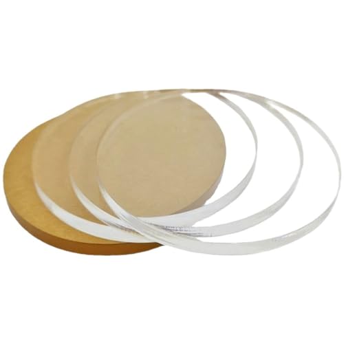 Transparente Acryl-Rundplatte Durchmesser 20-400mm Runde Kunststoff platten (Dia 80mm 5pcs,Dicke 10mm) von Drincoshow
