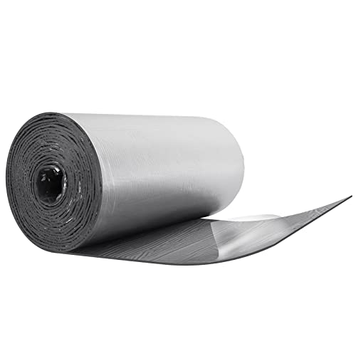 Dripex Aluminium selbstklebend Isolierfolie Dämmfolie Dachisolierung Isolierungsfolie Wärmehaltung (10mm-0.5x10m - 5㎡) von Dripex