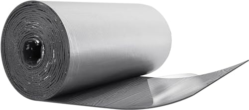 Dripex Aluminium selbstklebend Isolierfolie Dämmfolie Dachisolierung Isolierungsfolie Wärmehaltung (5mm-1.0x10m - 10㎡) von Dripex