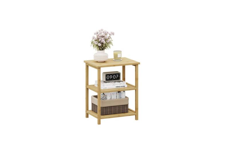 Dripex Beistelltisch Kleiner Nachttisch, platzsparender Wohnzimmertisch, L40xB30cm, Verschleißfest, stabil von Dripex