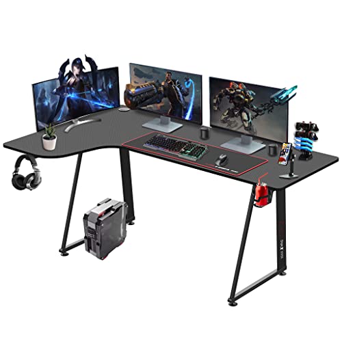 Dripex Gaming Tisch L-Form, eckschreibtisch 160cm, L-förmiger Gaming Schreibtisch, Großer Ergonomischer Computertisch für Büro und Zuhause, Links von Dripex