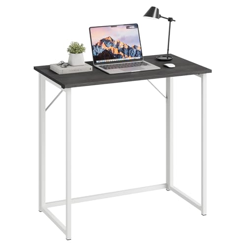 Dripex Schreibtisch Faltbar Tisch Computertisch Klappbar PC Tisch für Homeoffice Arbeitszimmer (Dunkel Oak-Montage) von Dripex