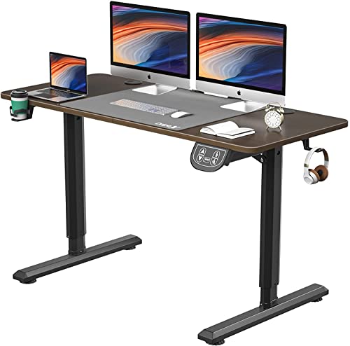 Dripex Höhenverstellbarer Schreibtisch Elektrisch 140cm, Stehschreibtisch Höhenverstellbar mit Memory-Steuerung, Standing Desk für Homeoffice von Dripex