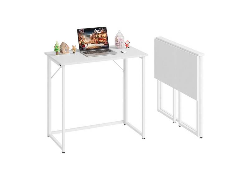 Dripex Klapptisch Schreibtisch Faltbar Computertisch Klappbar PC Tisch Laptoptisch, 45T x 80B x 74H cm, Faltbar, Klappbar von Dripex
