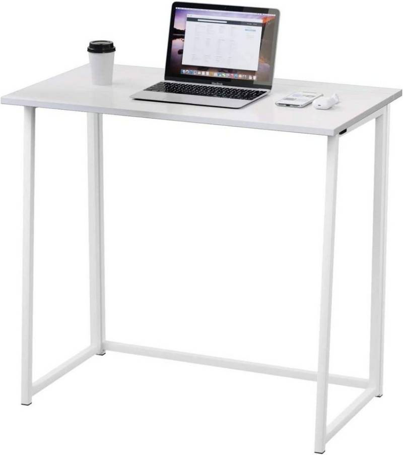 Dripex Klapptisch Schreibtisch Faltbar Computertisch Klappbar PC Tisch Laptoptisch, 45T x 80B x 74H cm, Faltbar, Klappbar von Dripex