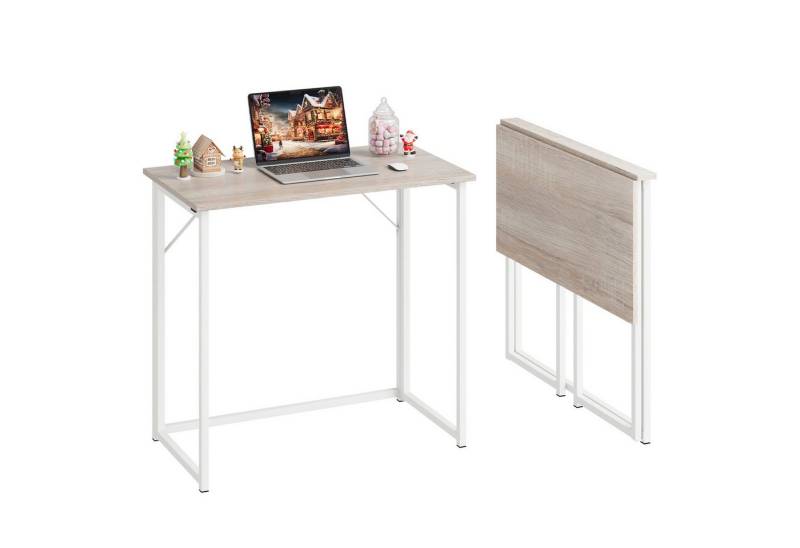 Dripex Klapptisch Schreibtisch Faltbar Computertisch Klappbar PC Tisch Laptoptisch, 45T x 80B x 74H cm, Faltbar, Klappbar von Dripex