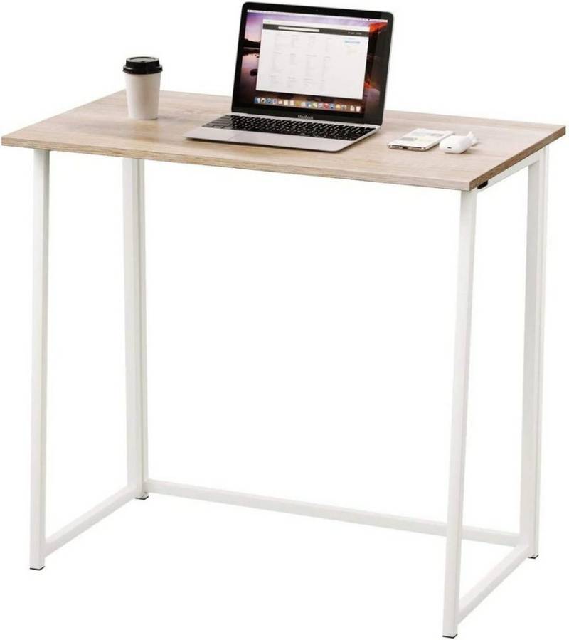 Dripex Klapptisch Schreibtisch Faltbar Computertisch Klappbar PC Tisch Laptoptisch, 45T x 80B x 74H cm, Faltbar, Klappbar von Dripex