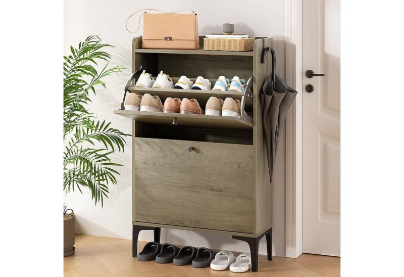 Dripex Schuhschrank mit 2 klappbaren Schubladen und Metallfüßen, verstellbare Fächer Dripex Schuhschrank mit 2 klappbaren Schubladen und Metallfüßen, verstellbare Fächer von Dripex