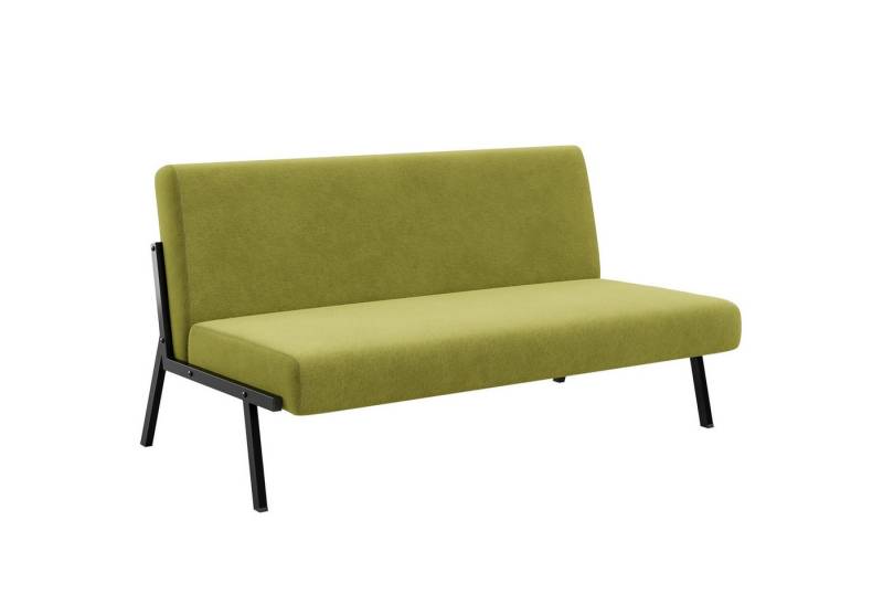 YOLEO Sofa Sofa 2 Sitzer Stoffsofa Modern mit Metallrahmen 112 x 75 x 68 cm, Grün von YOLEO