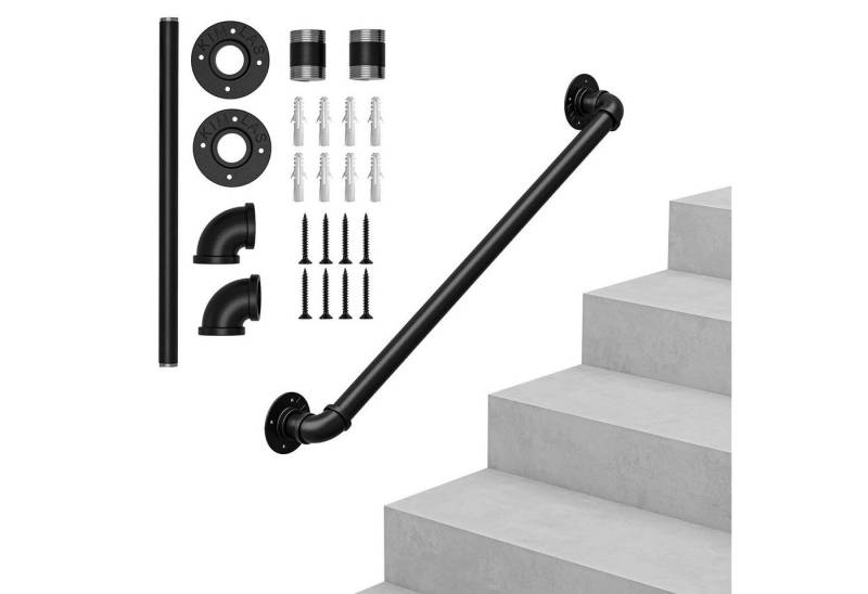 Dripex Treppengeländer Handlauf Geländer Wandhandlauf Innen und Außen, 60 cm Länge von Dripex