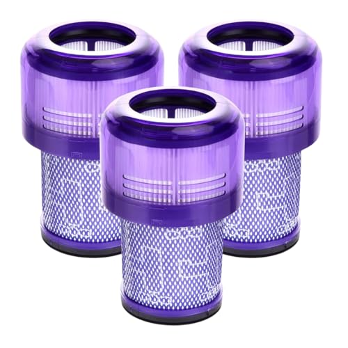 Dripl Filter für Dyson V11/V15 Staubsauger - 3er Pack - Ersatzfilter langlebig & effizient für maximale Saugkraft, Waschbarer Filter, Filter-Set für Dyson V11/V15 Modelle von Dripl
