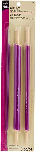 Dritz 796 Quick Turn Fabric Tube Turners Rohrwender, violett, 1Pack, 3 stück von Dritz