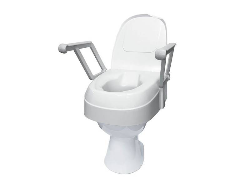 Drive Medical Toilettensitzerhöhung Toilettensitzerhöhung mit Armlehnen WC-Erhöhung Toilettenaufsatz von Drive Medical
